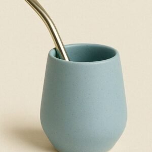 Mate de Cerámica Celeste